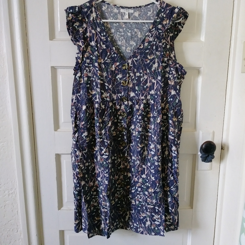 NWOT Maurices Blue Floral Dress
